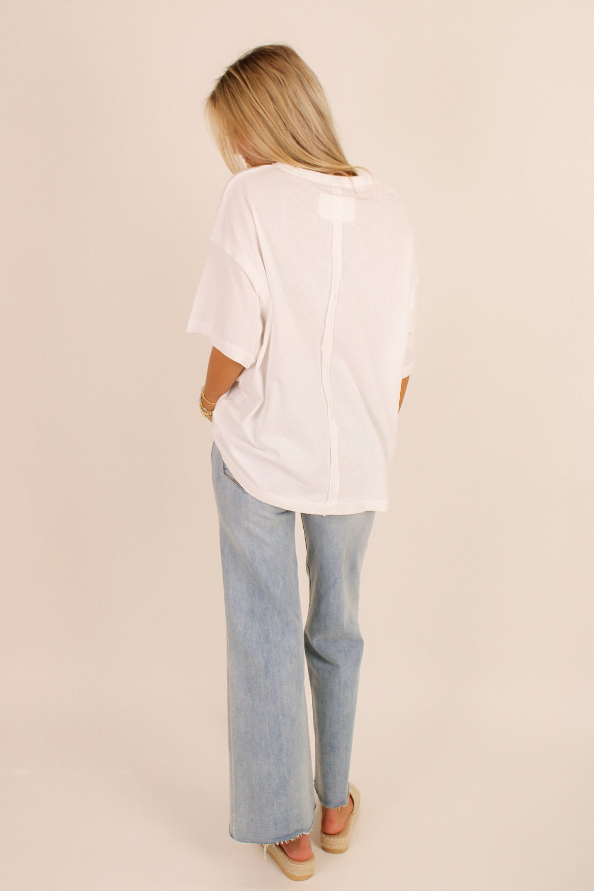 Citrus Charm Lemon Printed Tee - White Multi