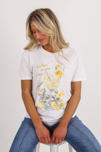 Z Supply: Spritz Boyfriend Tee - Sea Salt