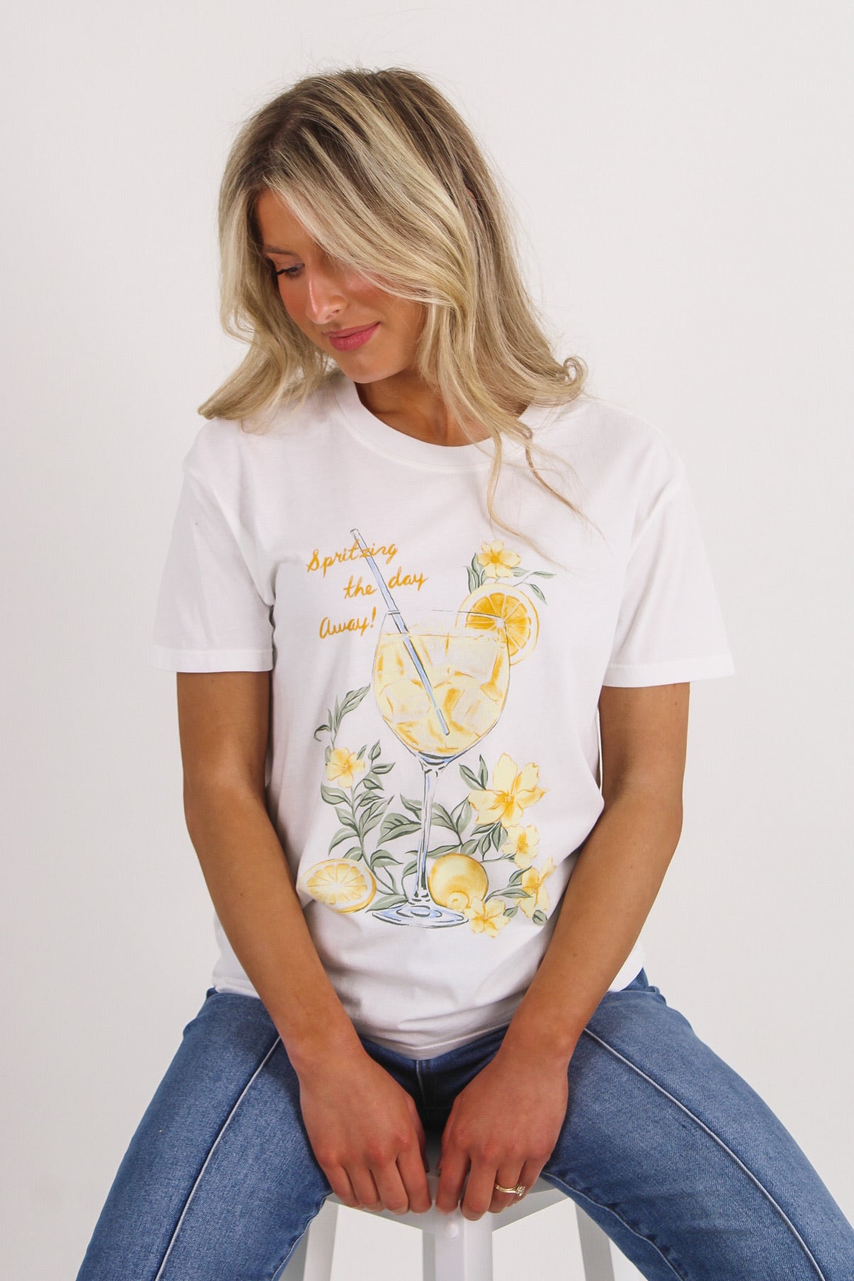 Z Supply: Spritz Boyfriend Tee - Sea Salt