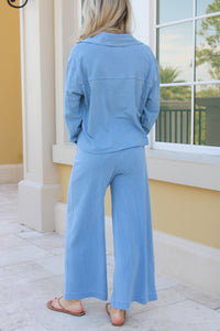 Z Supply: Scout Jersey Denim Pant - Santorini Indigo