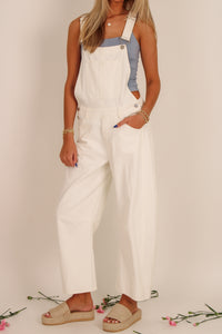 Teacup Barrel Leg Overalls - Shell