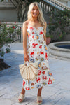 Seaside Lunch Date Midi Dress - Multi