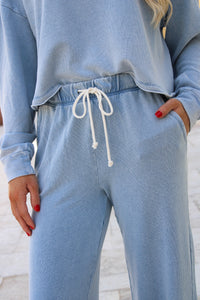 Z Supply: Hunter Knit Denim Pant - Ocean Air Indigo