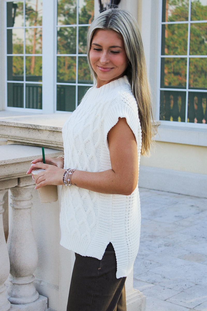 Dear John: Brianna Top - Milk Froth