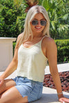 Sunny Summers Gauze Tank - Lemonade