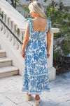 Sweeter Days Floral Days Maxi Dress - Blue
