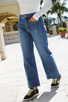 Kailyn High Rise Wide Leg Jeans - Med Wash