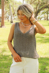 Dear John: Ulyssa Top - Vibrant Stone