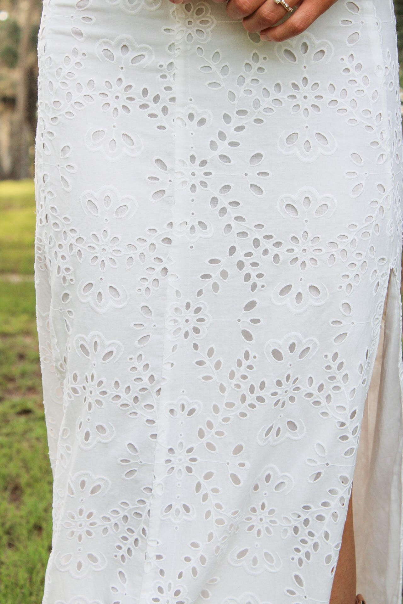 Z Supply: Emrie Eyelet Skirt - White