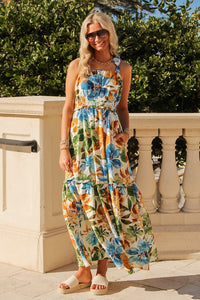 Wildflower Escape Printed Maxi Dress - Marigold