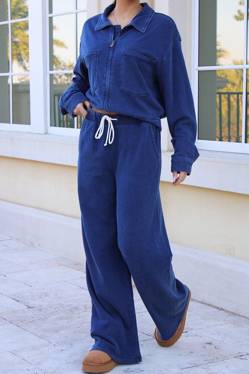 Z Supply: Hunter Knit Denim Pant - Indigo