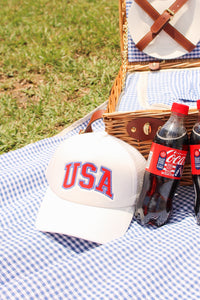 Z Supply:  USA Trucker Hat - White