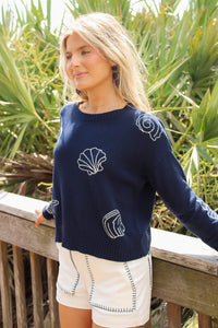 Z Supply: Paradise Reef Sienna Sweater - True Navy