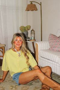 Delightful Spring Days Cardigan - Butter Yellow