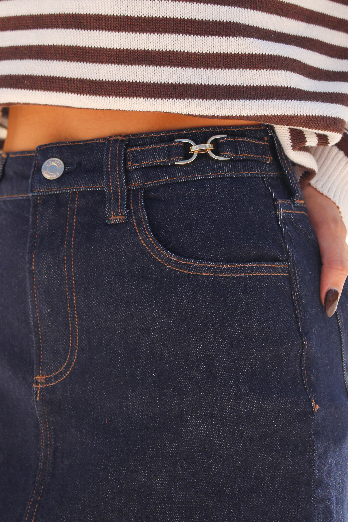 Z Supply: The Socialite Denim Mini Skirt - Midnight Air