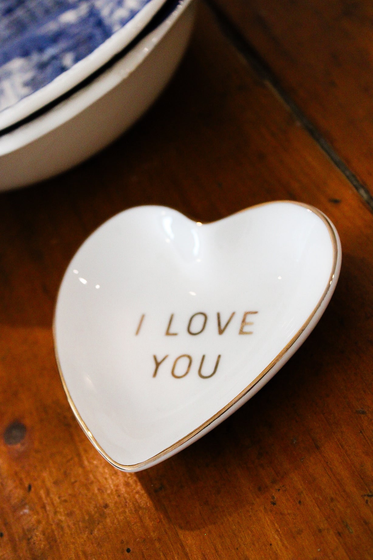 Ceramic Trinket Tray | I Love You Trinket Dish