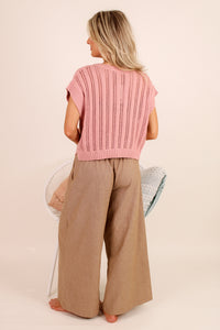 Built On Confidence Wide Leg Pants - Camel