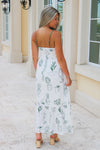 Summertime Fun Front Tie Midi Dress - Green