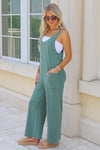 Z Supply: Brasilia Everyday Jersey Jumpsuit - Hunter Green