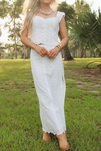 Z Supply: Emrie Eyelet Skirt - White