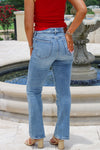 Hidden: Ryan Bootcut High Rise Jeans - Medium Light