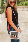 Georgia Bulldogs Clear Purse - White
