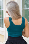 Timeless Touch Sleeveless Sweater Bodysuit - Teal