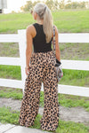 Into The Wild Tiered Wide Leg Pants - Leopard