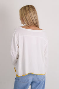 Cape Cod Lobster Raw Edge Top - Lemon Butter