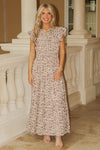 Wild Charm Leopard Print Tiered Maxi Dress - Lt. Mocha