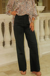 Dear John: Fiona High Rise Wide Leg Jeans - Black Arrow
