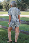 Hidden Trail Camo Denim Romper - Camouflage