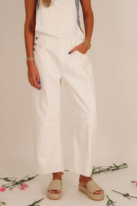 Teacup Barrel Leg Overalls - Shell