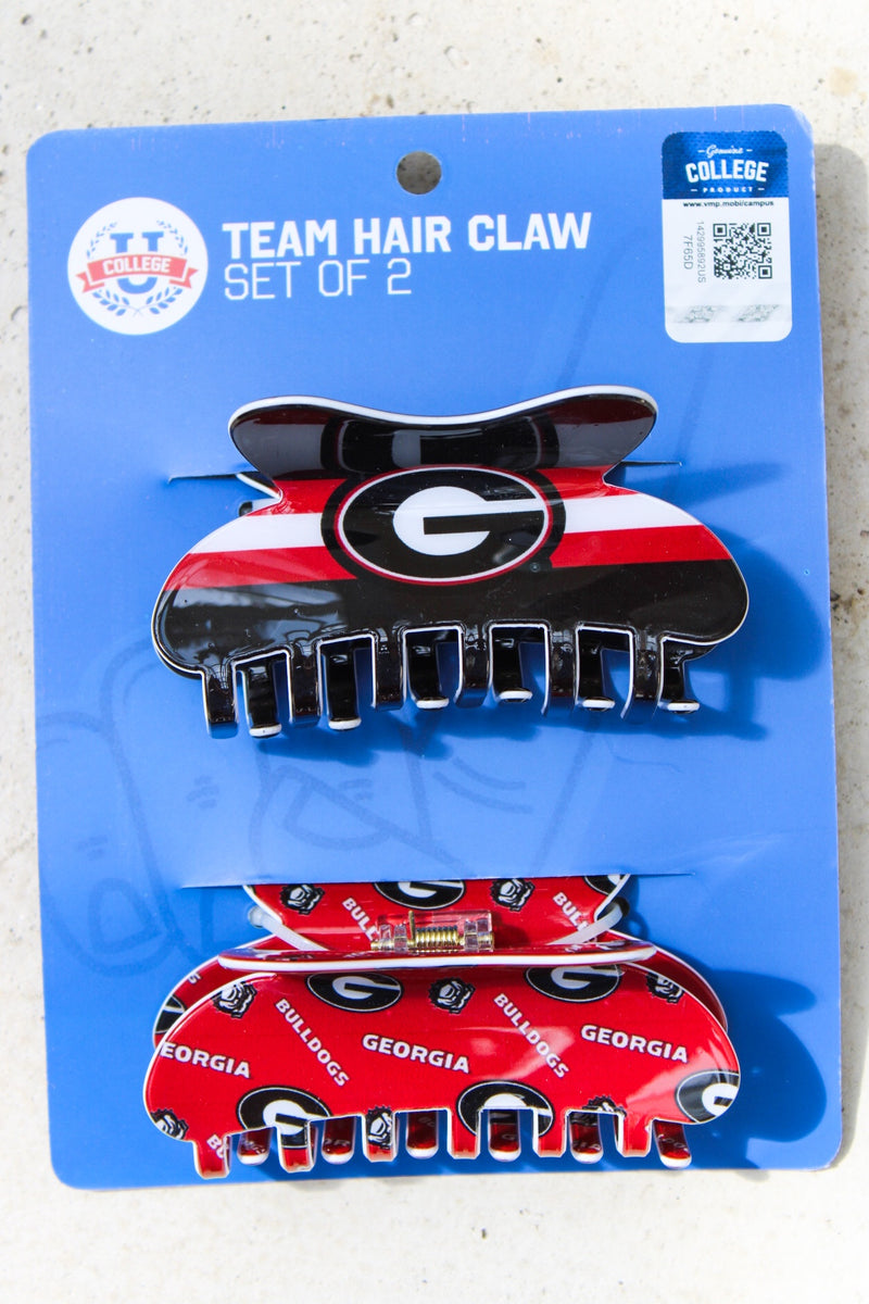 Georgia Bulldog Hair Claw