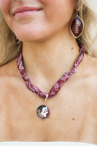 FSU  Bandana Scarf Necklace