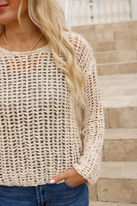 Dear John: Adela Sweater - Lt Beige