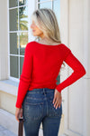 Z Supply: Jovy Sweater Top - Festive Red