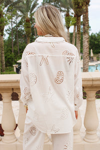 Surf Gypsy: Ocean Eyelet Top - White