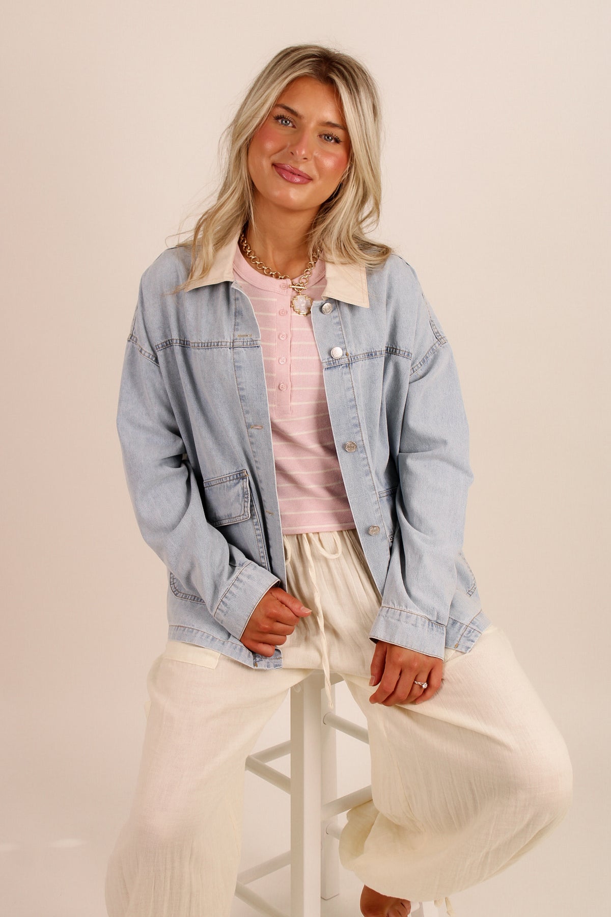 The Renegade Mineral Washed Denim Jacket - Lt. Wash