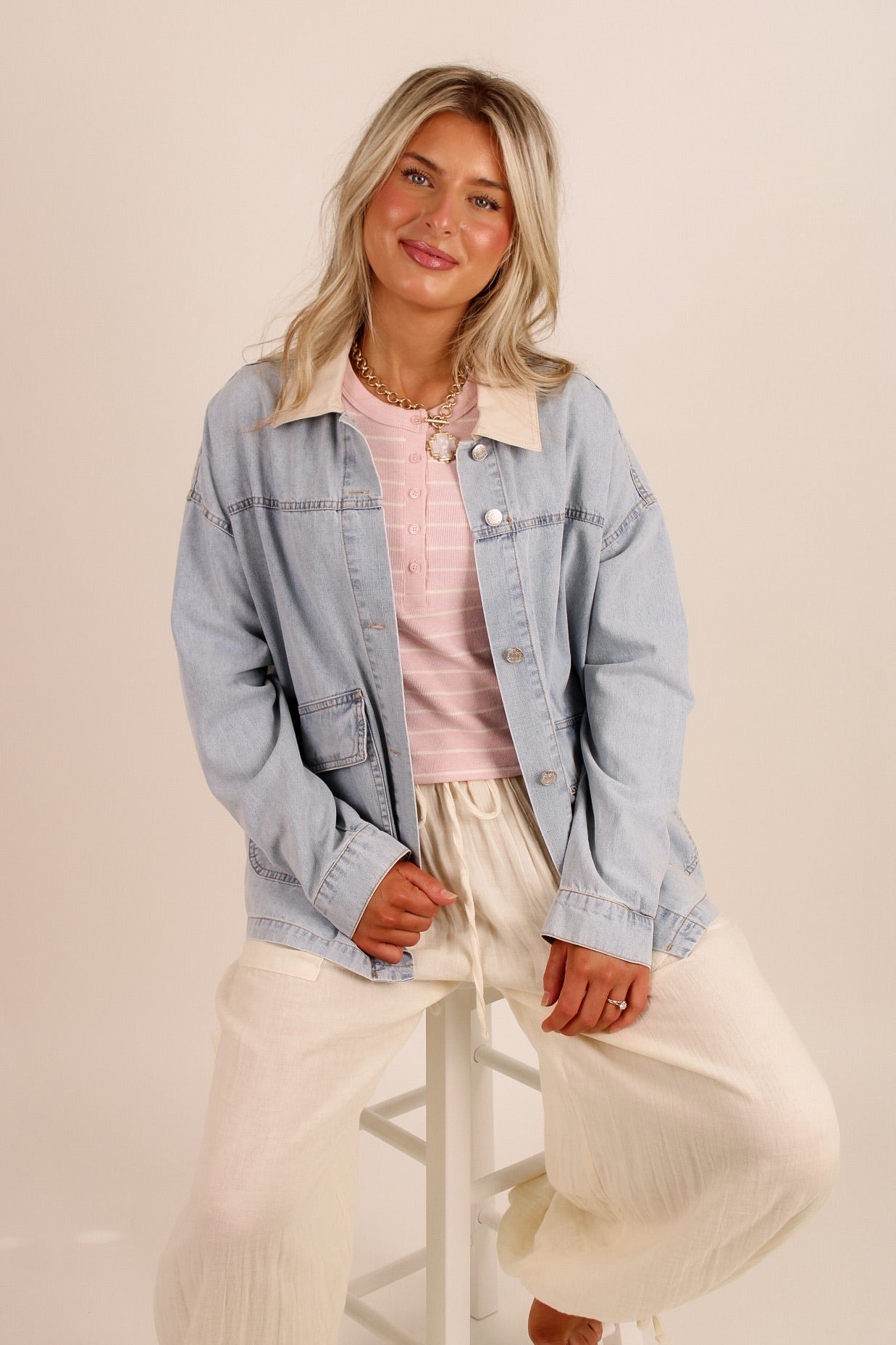 The Renegade Mineral Washed Denim Jacket - Lt. Wash