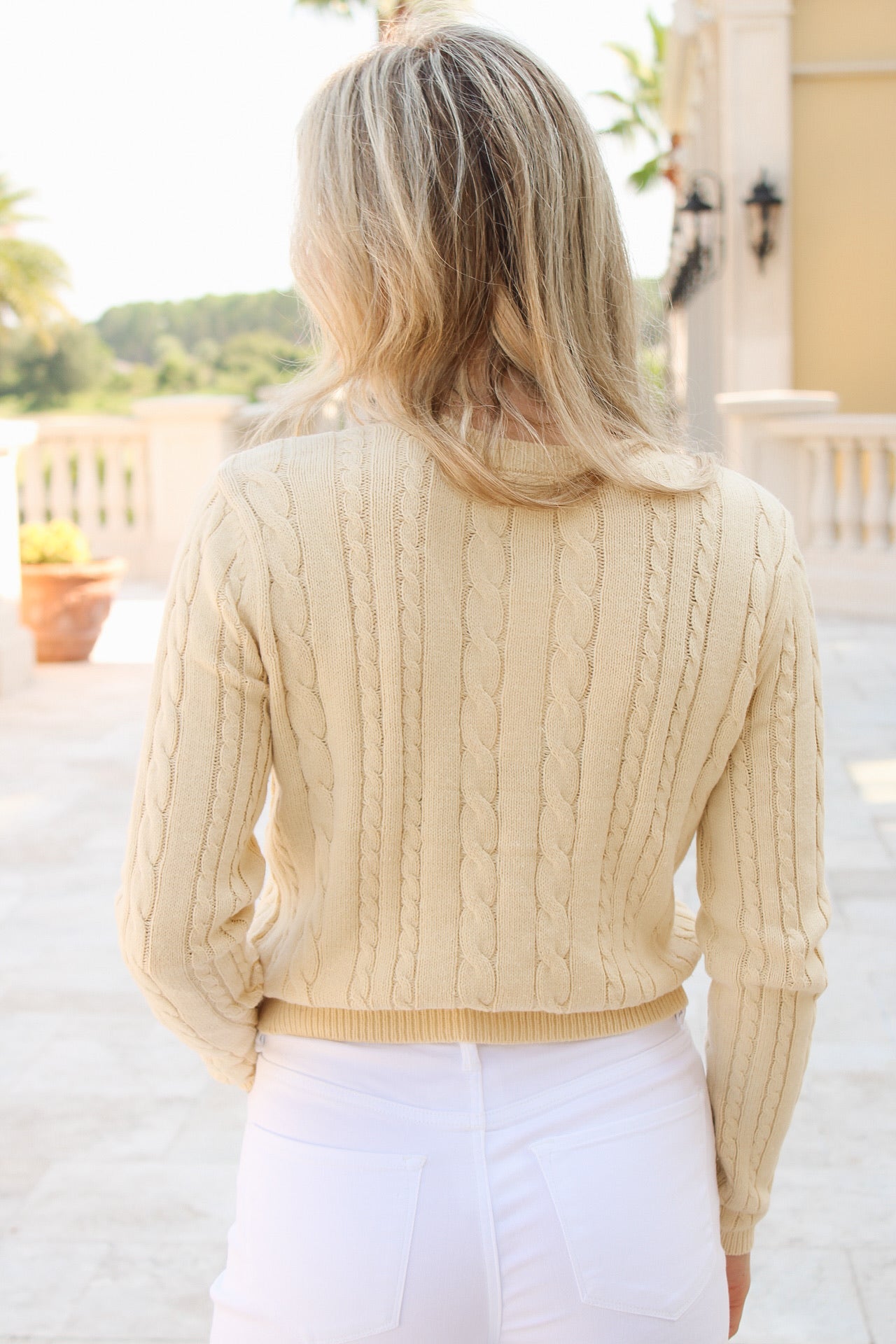 Z Supply: Cara Long Sleeve Cardigan - Lemon Chiffon