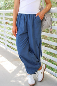 In The Game Tie Track Joggers - Denim
