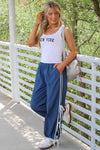 In The Game Tie Track Joggers - Denim