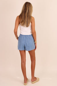 Carefree Comfort Snow Washed Shorts - Lt. Wash