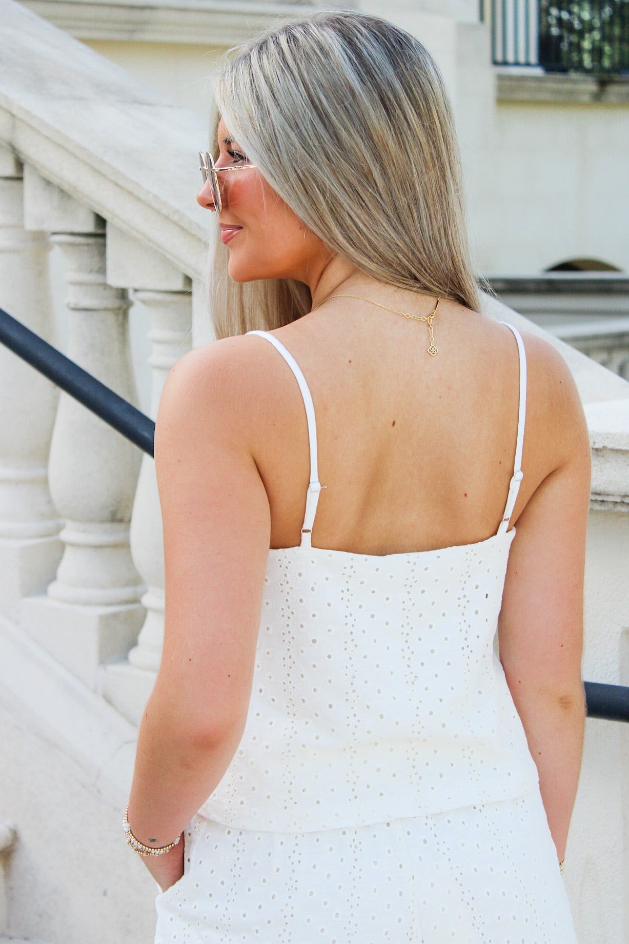 Z Supply: Sylvie Knit Eyelet Tank - White – Makk Fashions