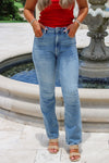Hidden: Ryan Bootcut High Rise Jeans - Medium Light