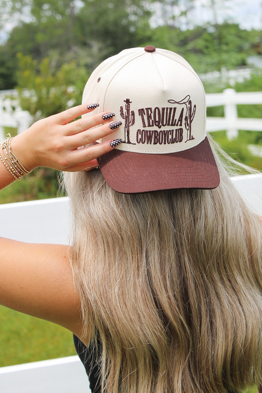 Tequilla Cowboy Embroidered Hat - Brown