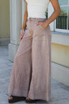 Streetwise Edge Wide Leg Carpenter Pants - Mocha