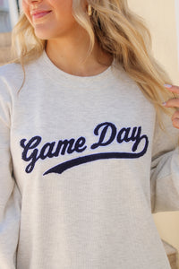 Z Supply: Boyfriend Game Day Sweatshirt - Feather Gray