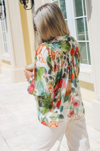 Falling For Florals Button Down Top - Multi